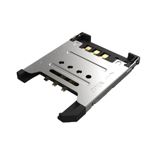 [SIM5051-6-0-18-00-A] GCT - 记忆卡连接器 SIM Card ConnectorHinged Type, 6 Pin, SMT, 1.85mm Profile